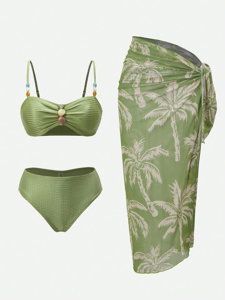 SHEIN bikini szett, zöld