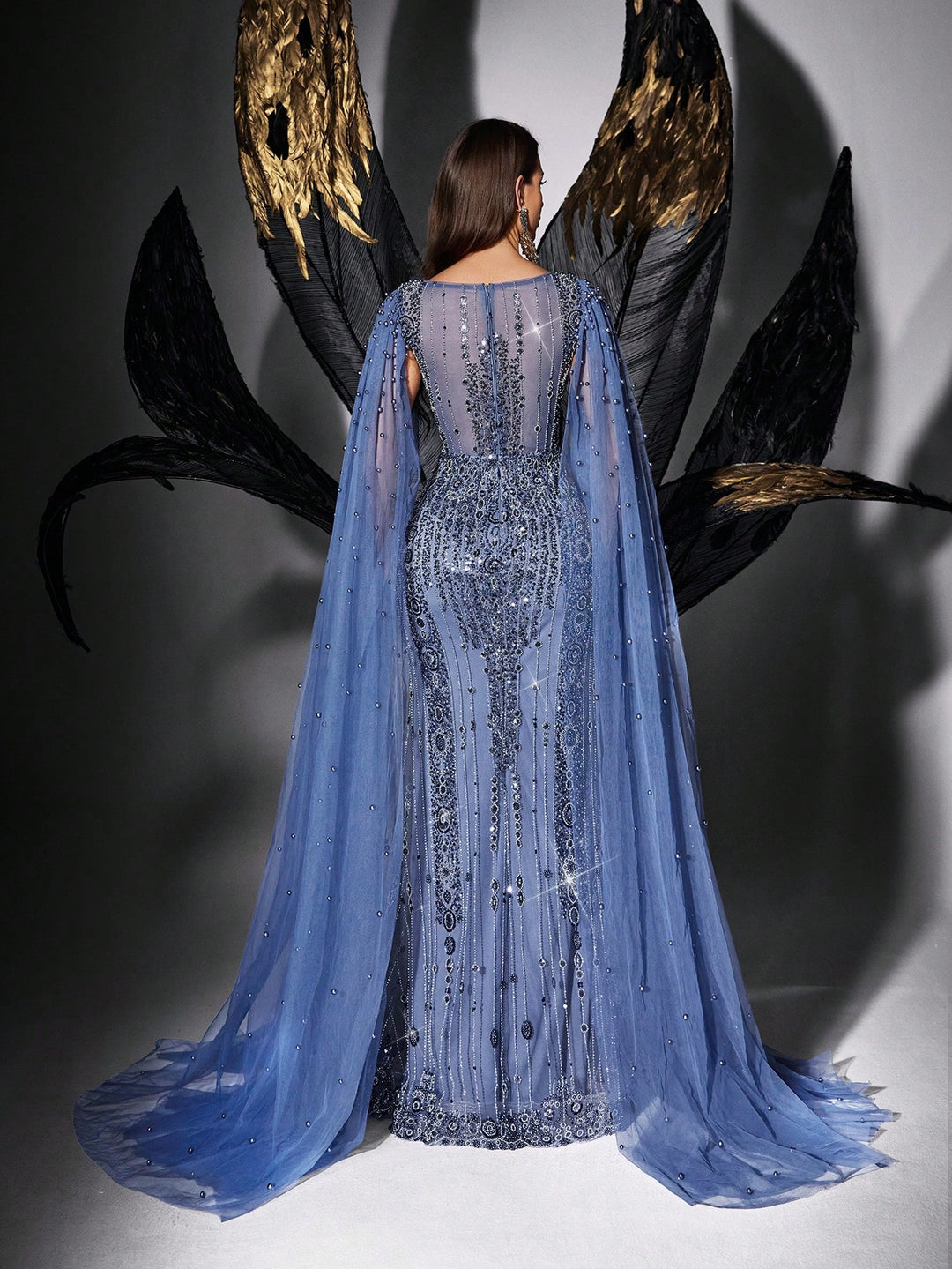 Rochie de ocazie SHEIN, albastru