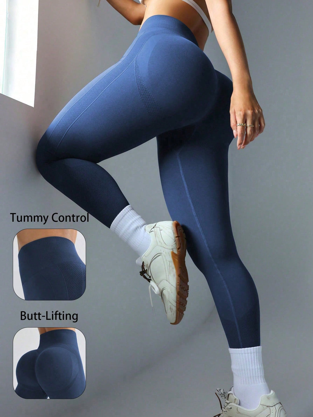 Pantaloni SHEIN, albastru