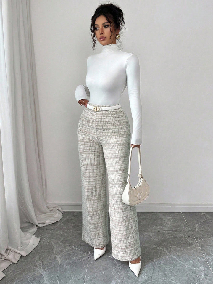 Pantaloni SHEIN, maro