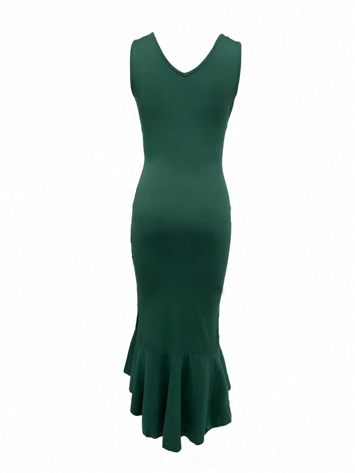 Rochie maxi SHEIN, verde