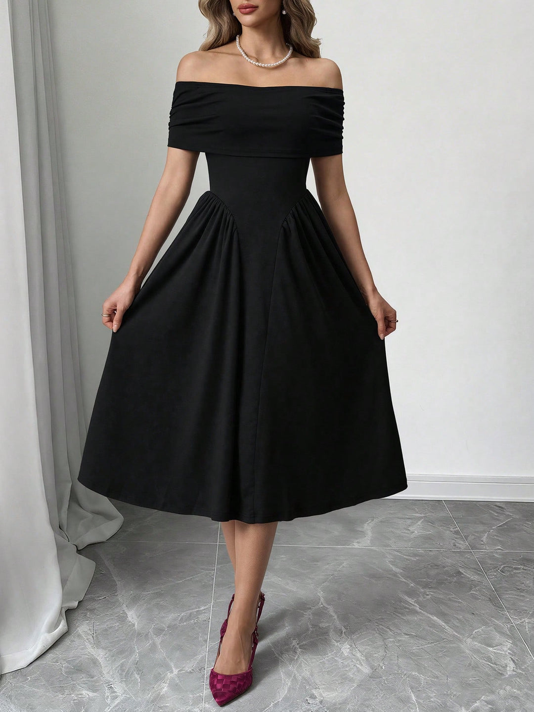 Rochie maxi SHEIN, negru