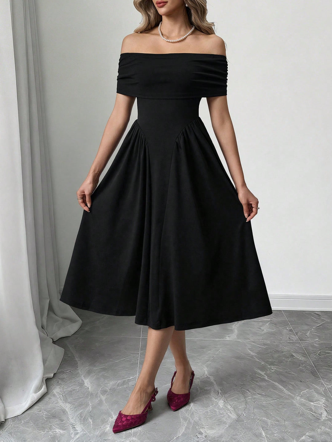 Rochie maxi SHEIN, negru