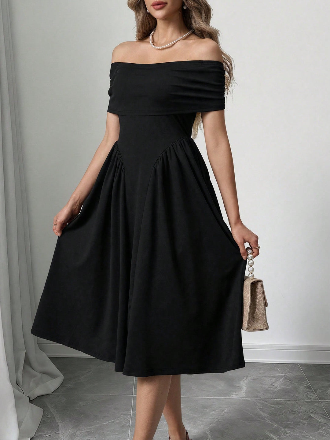 Rochie maxi SHEIN, negru