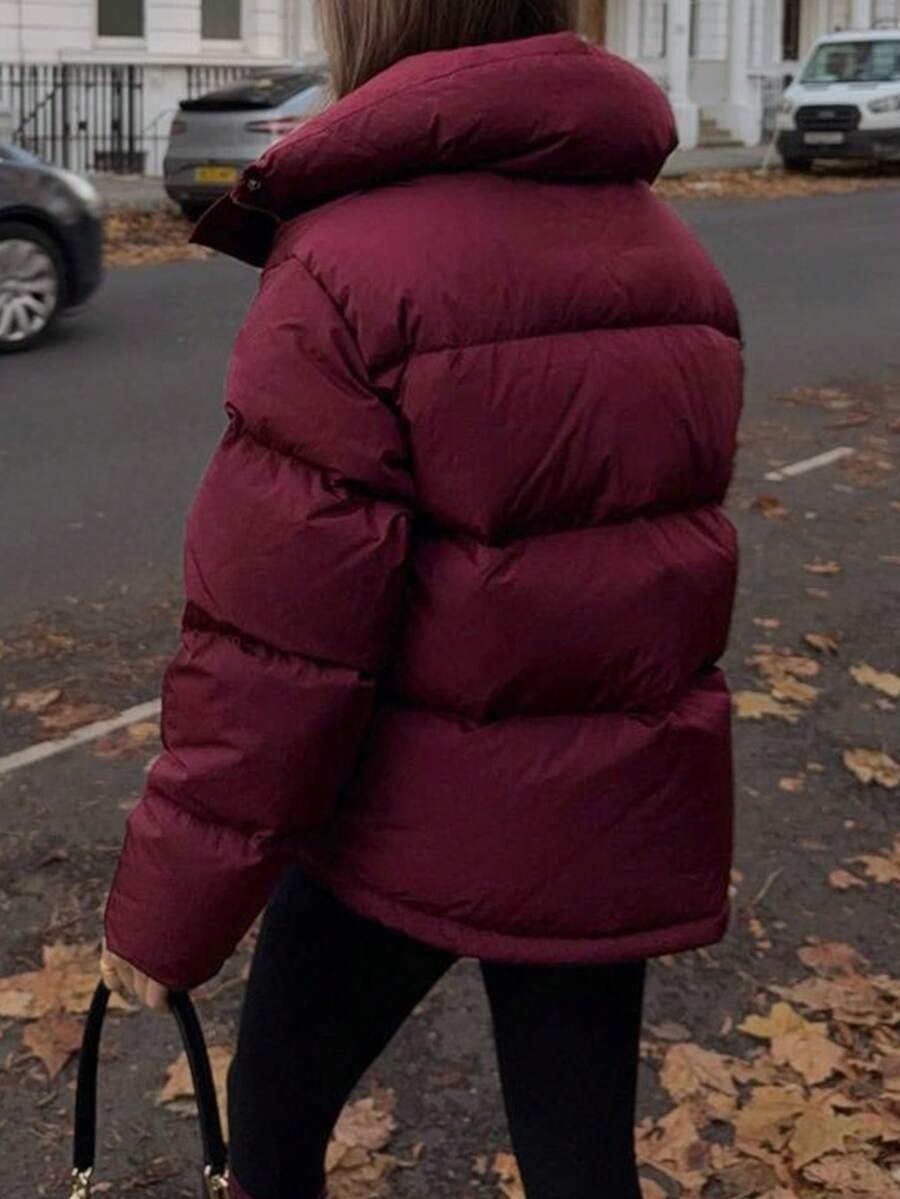 Geacă damă SHEIN, vișiniu, mărimea L
