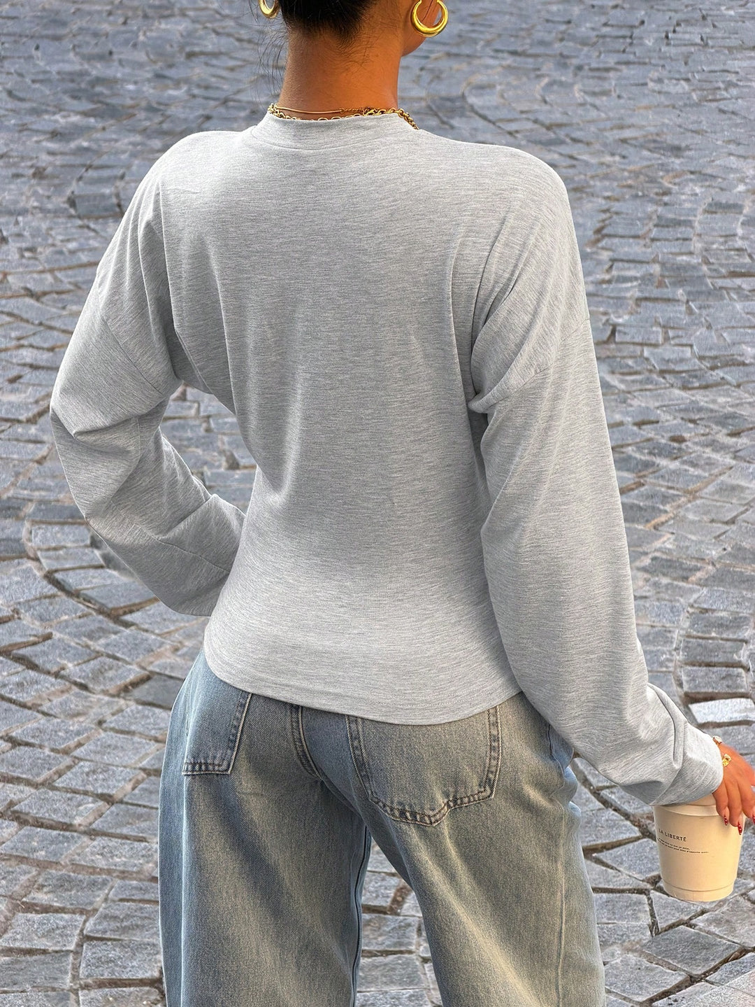 SHEIN blúz, szürke