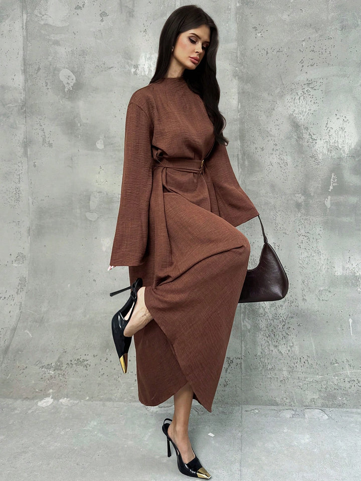 Rochie maxi SHEIN, maro
