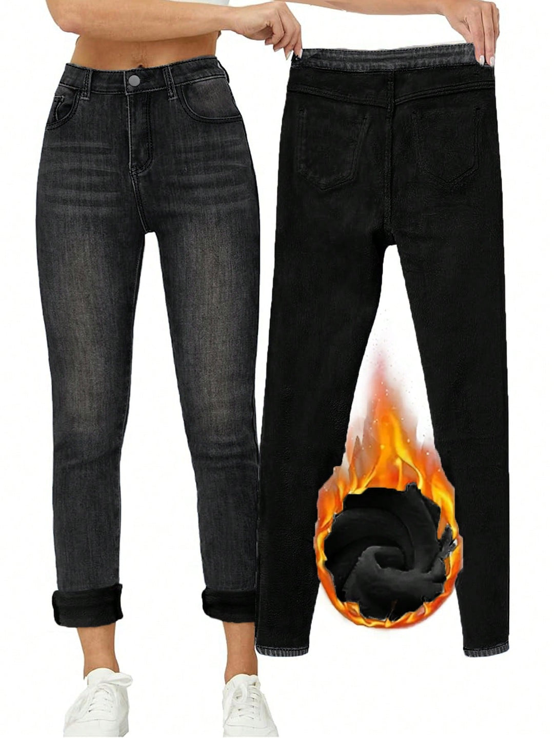 Jeans SHEIN, gri