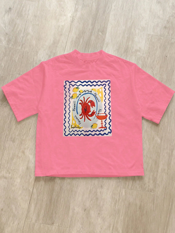 Tricou SHEIN, roz