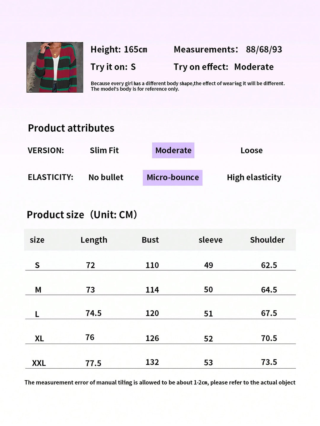 Cardigan SHEIN, mix culori