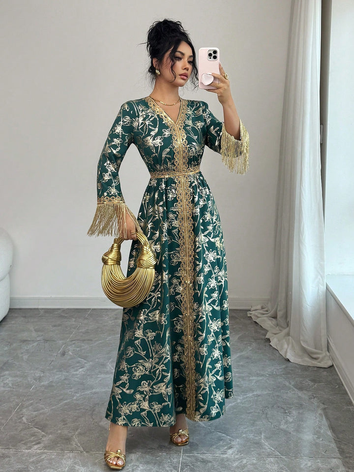 Rochie maxi SHEIN, verde