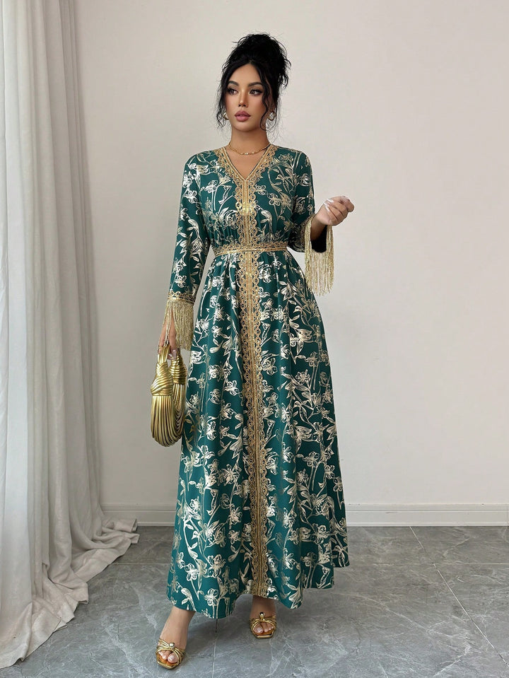 Rochie maxi SHEIN, verde