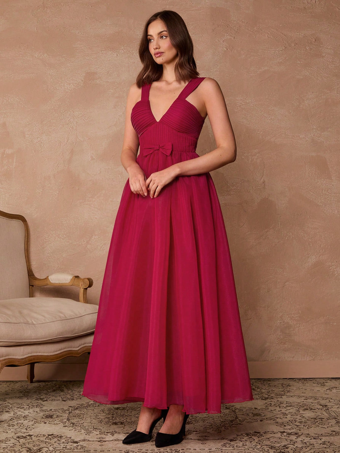 Rochie maxi SHEIN, roșu