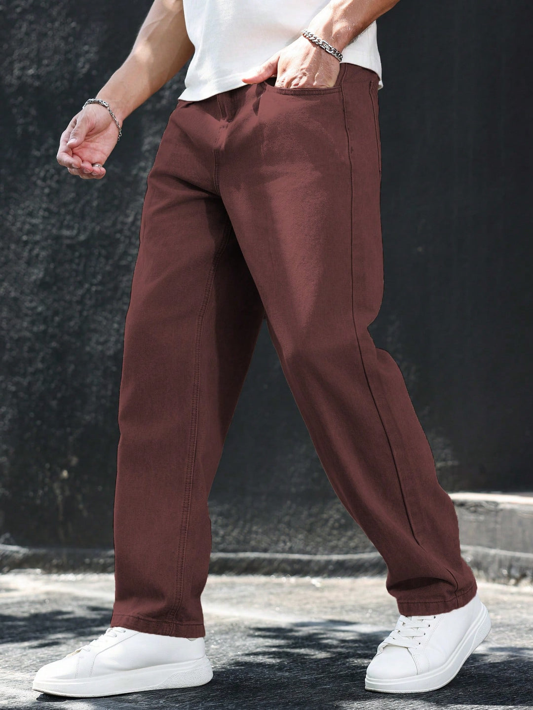 Jeans SHEIN, maro