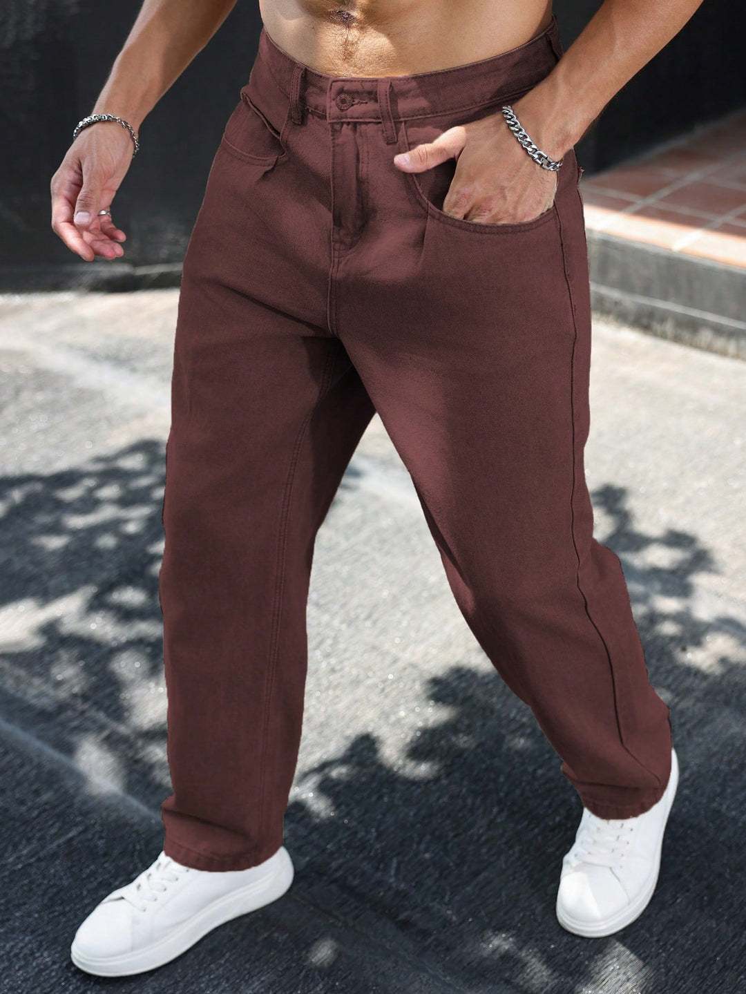 Jeans SHEIN, maro
