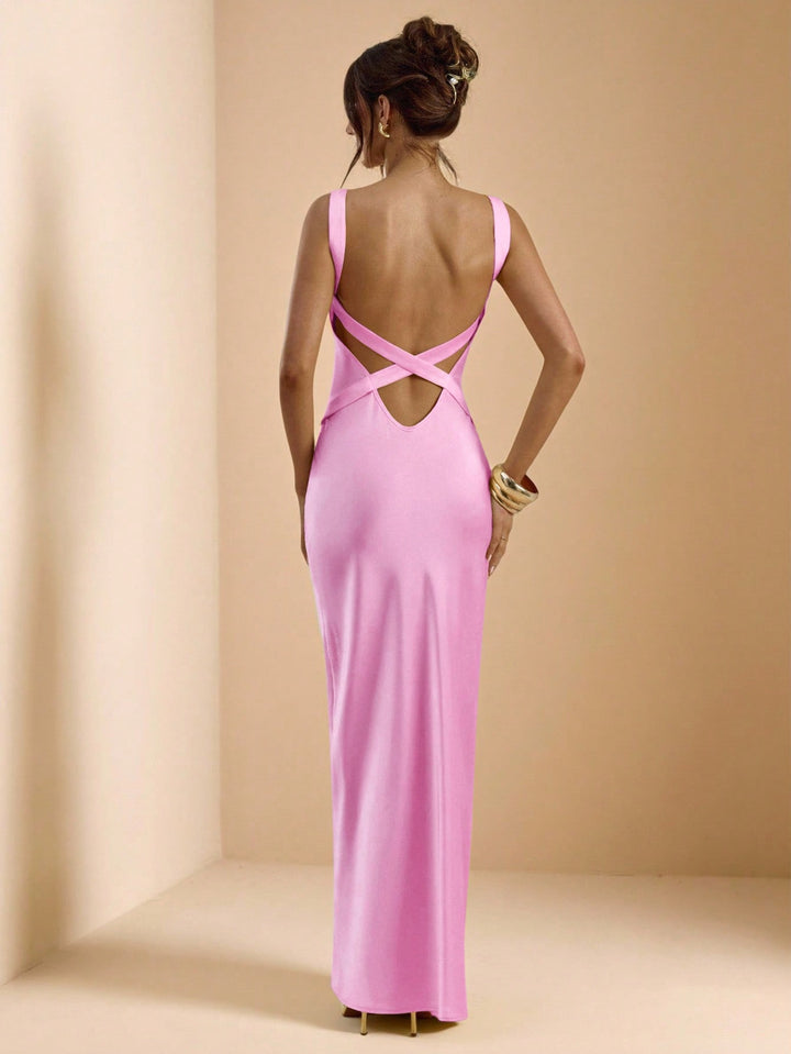 Rochie maxi SHEIN, roz