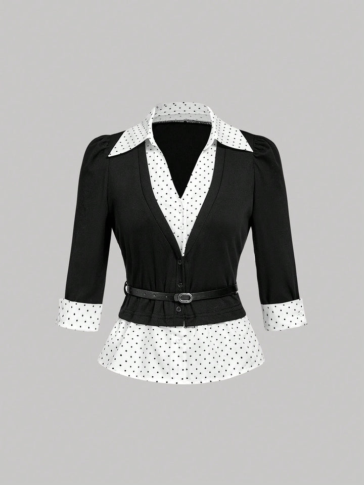 Top SHEIN, negru