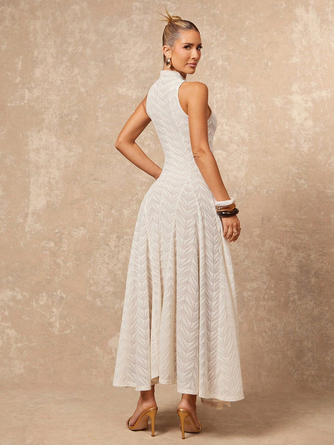 Rochie maxi SHEIN, portocaliu
