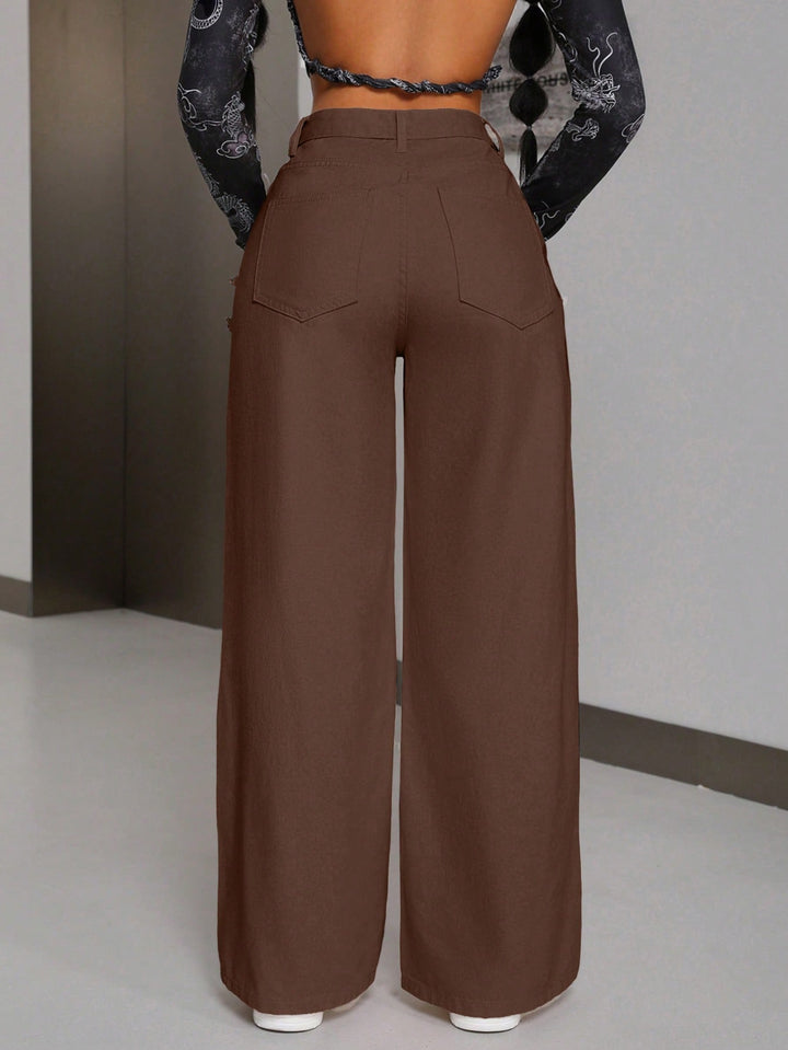 Jeans SHEIN, maro