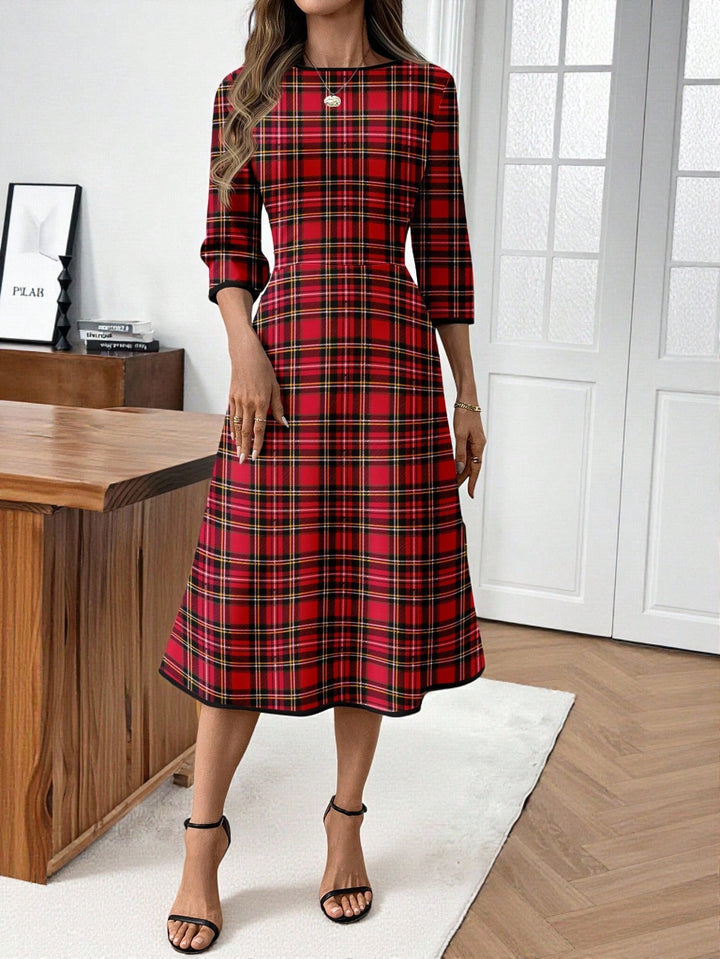 Rochie midi SHEIN, roșu