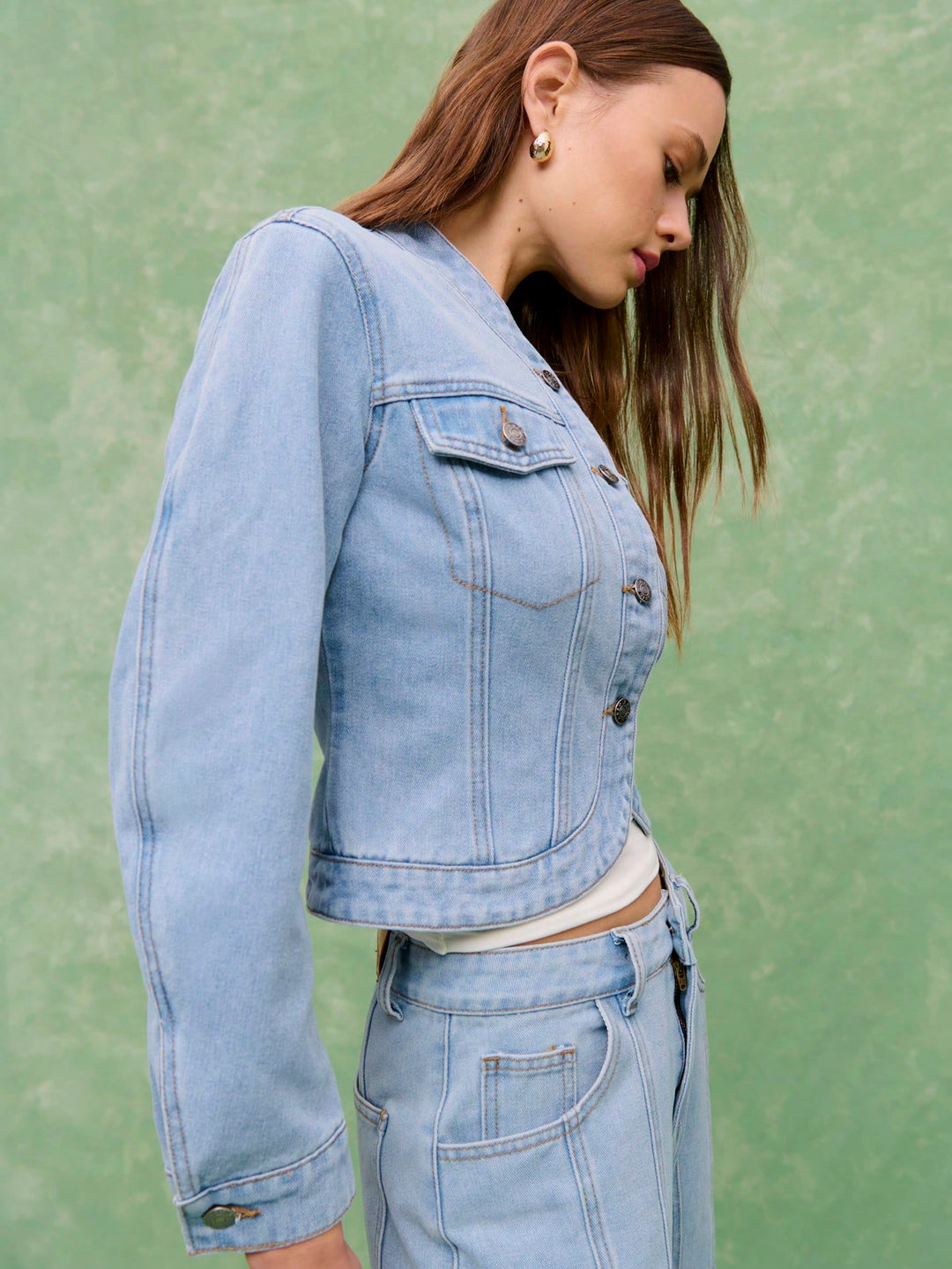 Jachetă denim SHEIN