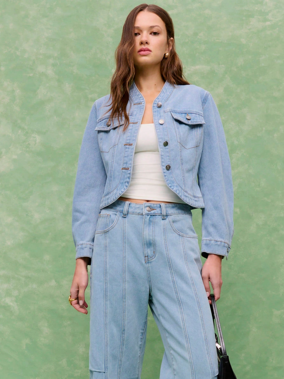 Jachetă denim SHEIN