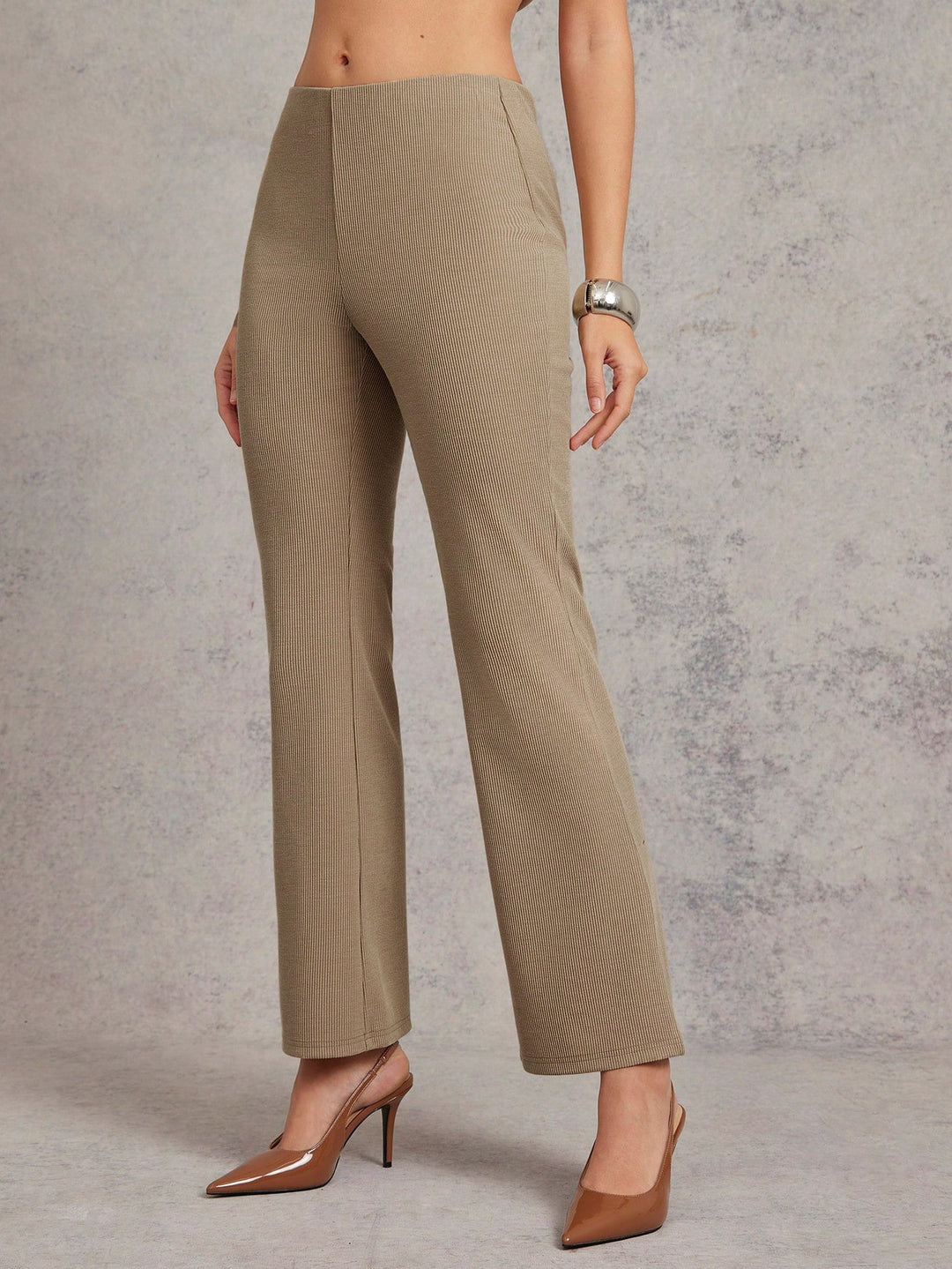 Pantaloni SHEIN, maro