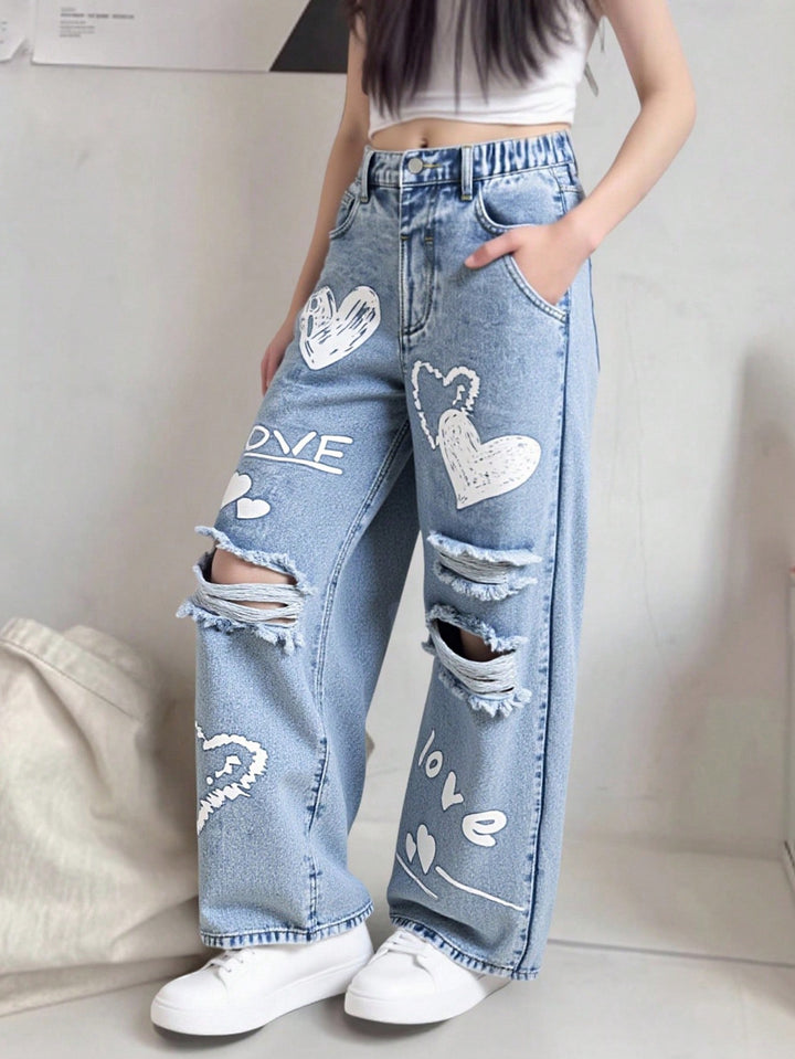 Jeans SHEIN, albastru