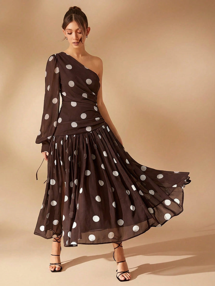 Rochie maxi SHEIN, maro