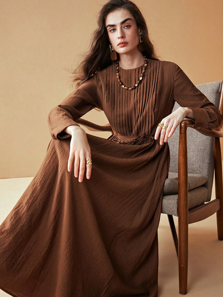 Rochie maxi SHEIN, maro