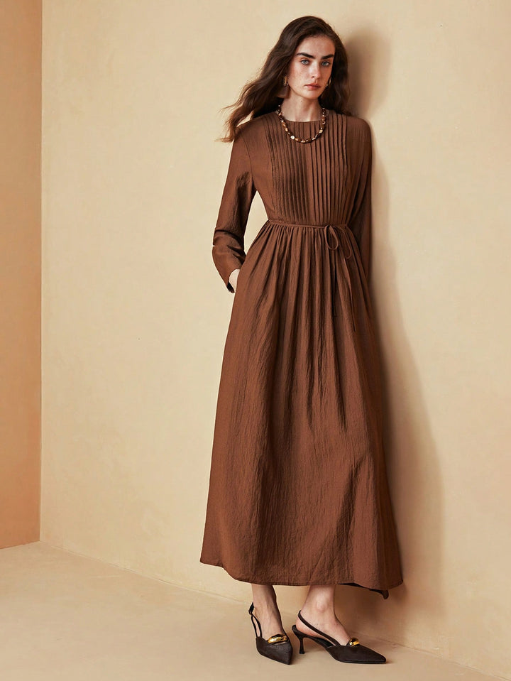 Rochie maxi SHEIN, maro