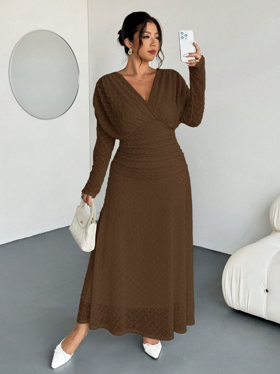 Rochie SHEIN, maro