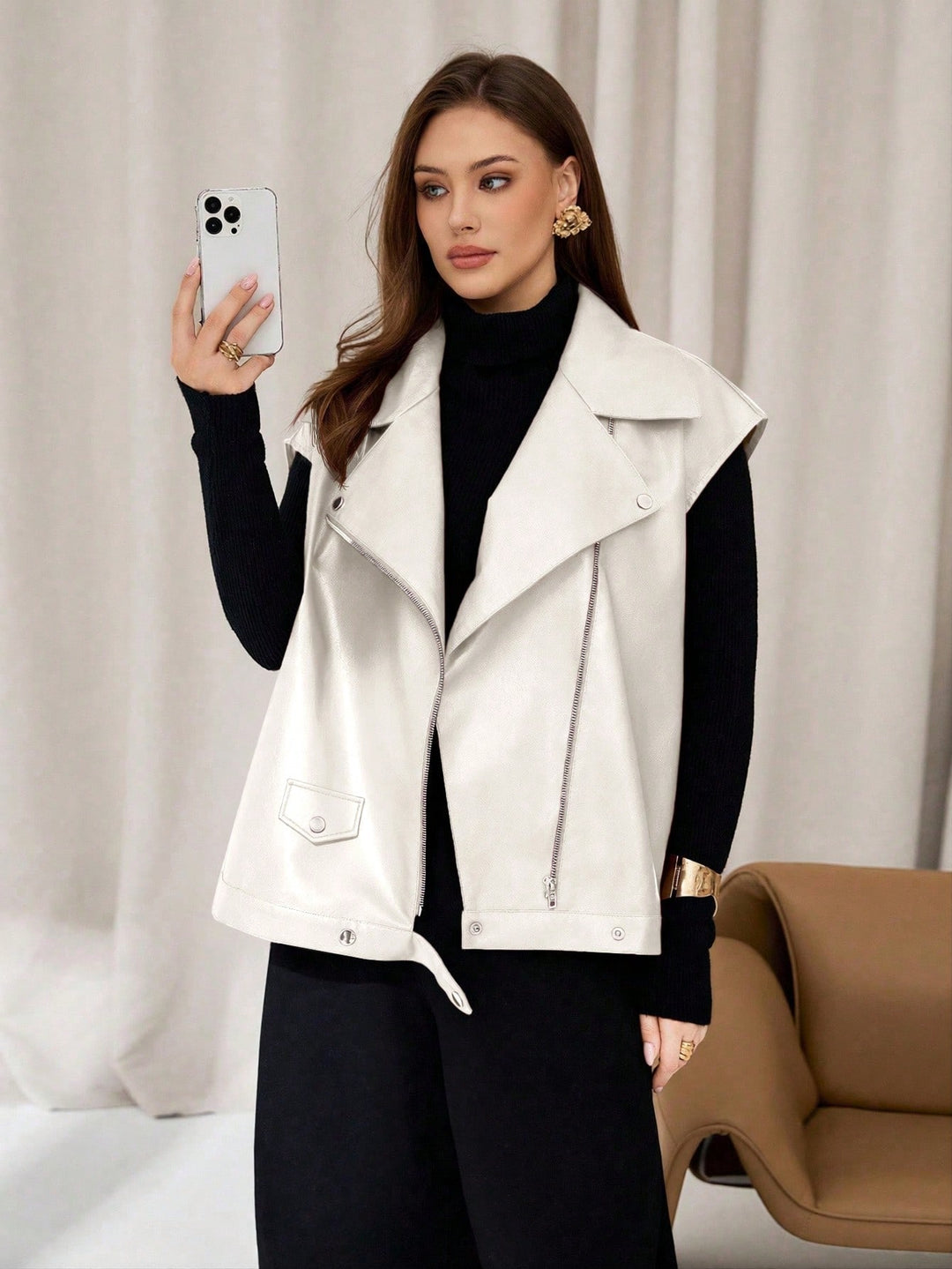 Jachetă SHEIN, alb