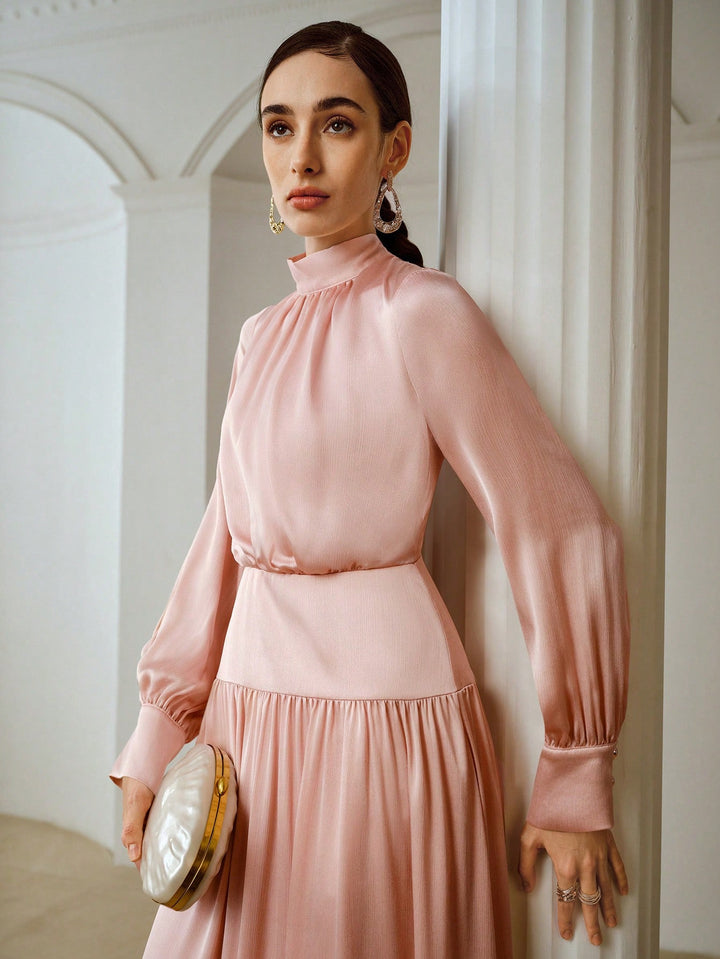 Rochie midi SHEIN, roz