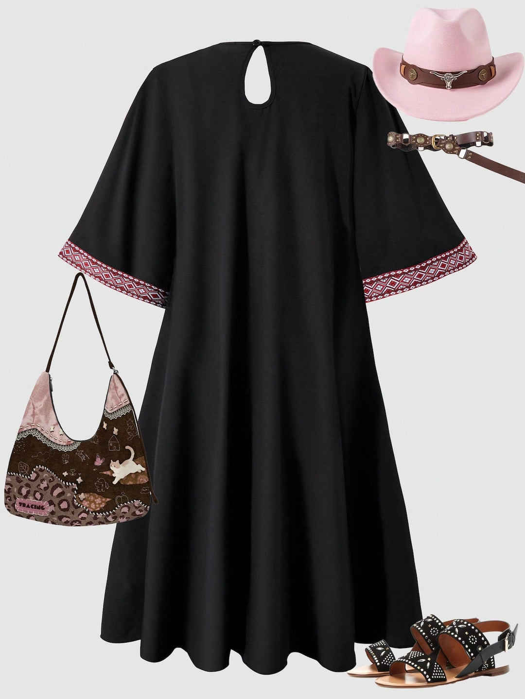 SHEIN ruha, fekete