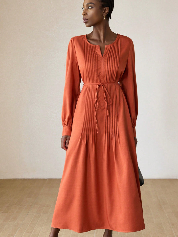 Rochie maxi SHEIN, portocaliu