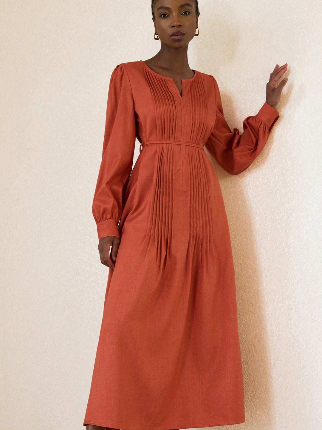 Rochie maxi SHEIN, portocaliu