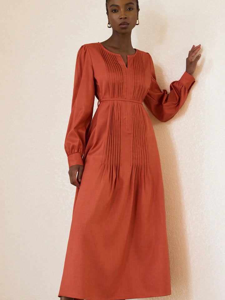 Rochie maxi SHEIN, portocaliu