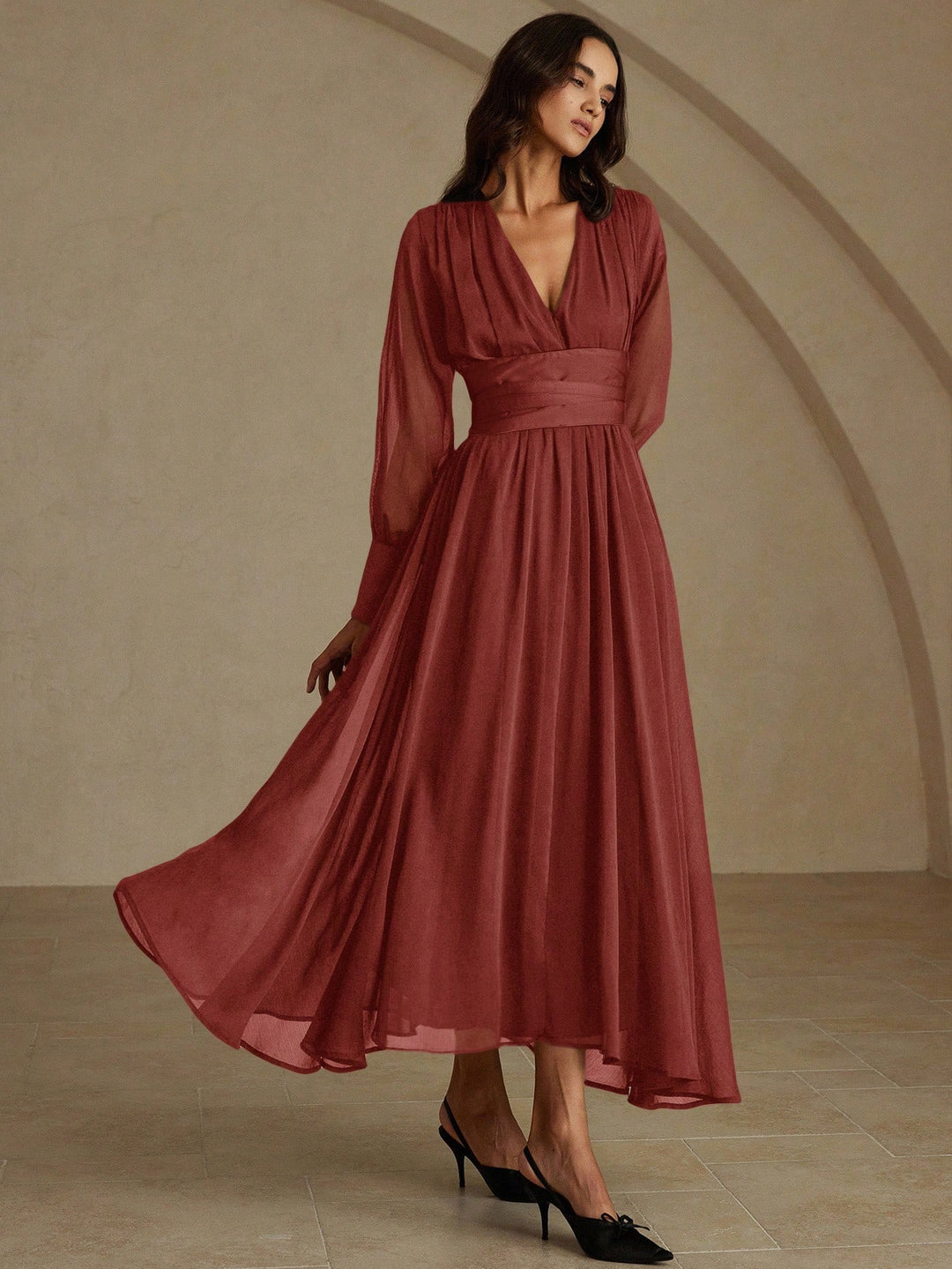 Rochie maxi SHEIN, roz