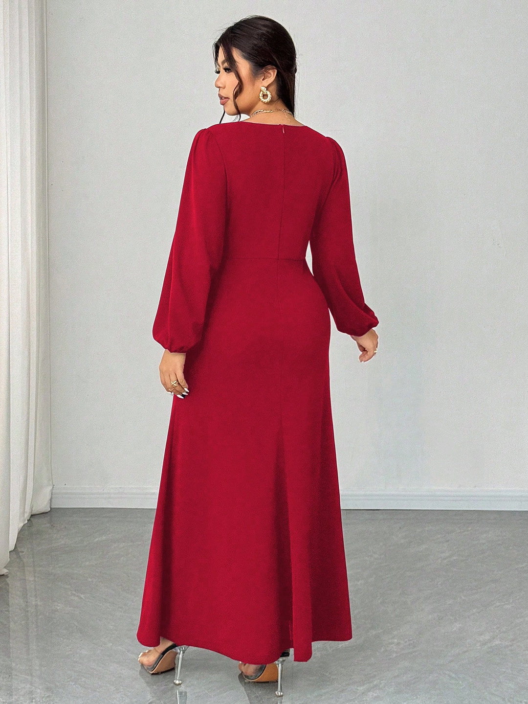 SHEIN maxi ruha, piros