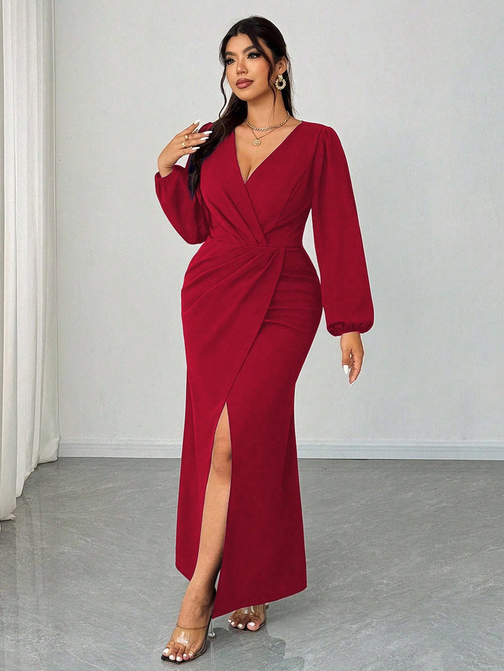 SHEIN maxi ruha, piros