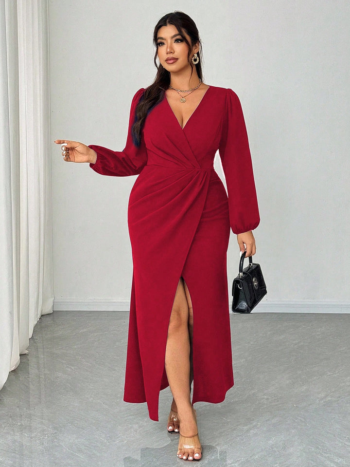 SHEIN maxi ruha, piros