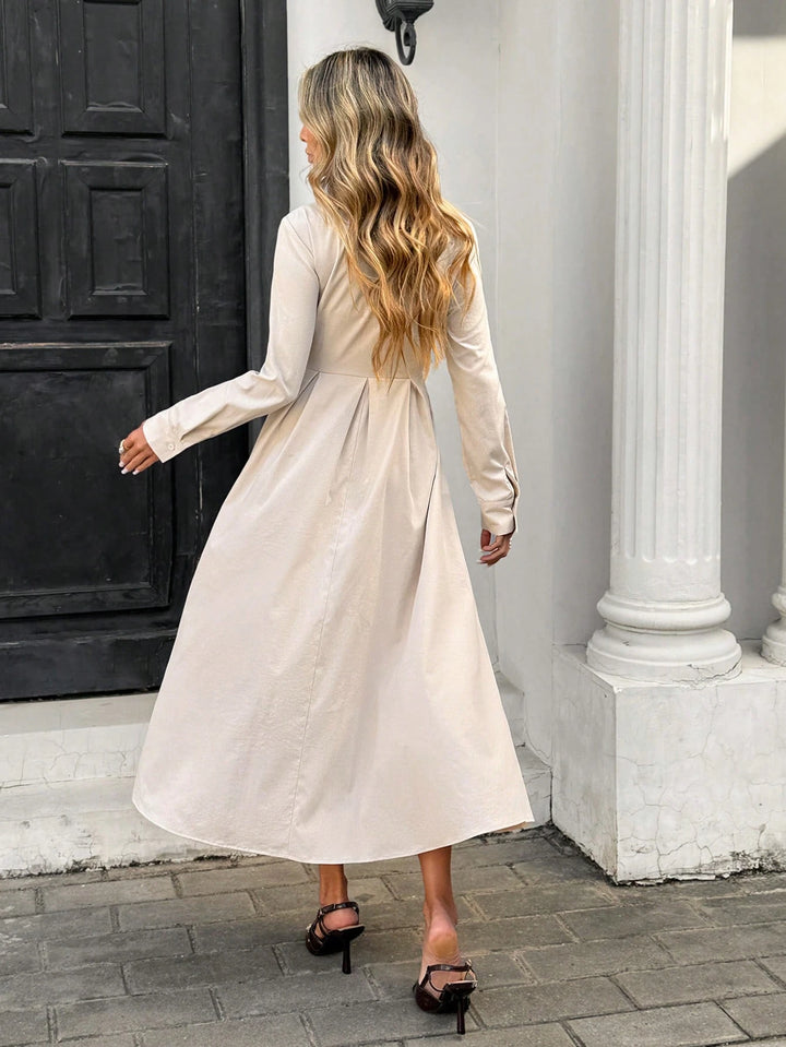 Rochie maxi SHEIN, bej
