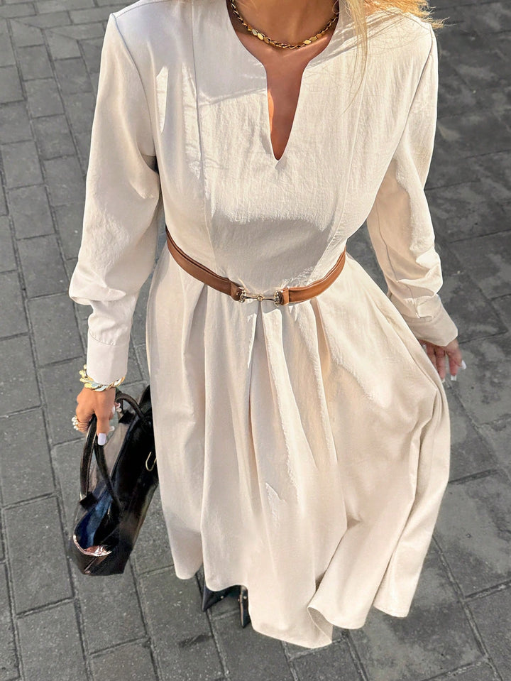 Rochie maxi SHEIN, bej