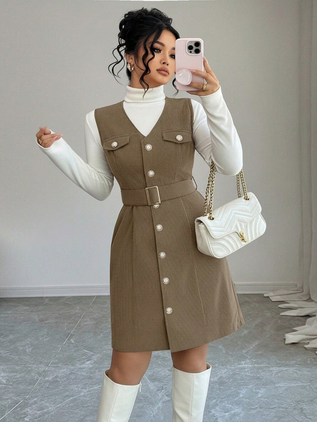 Rochie SHEIN, maro