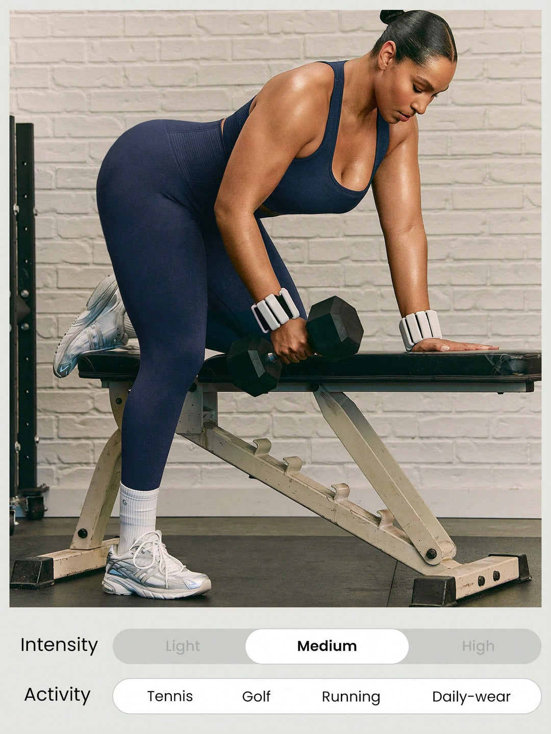 SHEIN sportmelltartó, kék