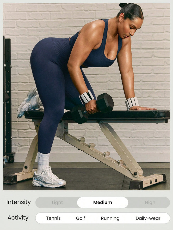 SHEIN sportmelltartó, kék