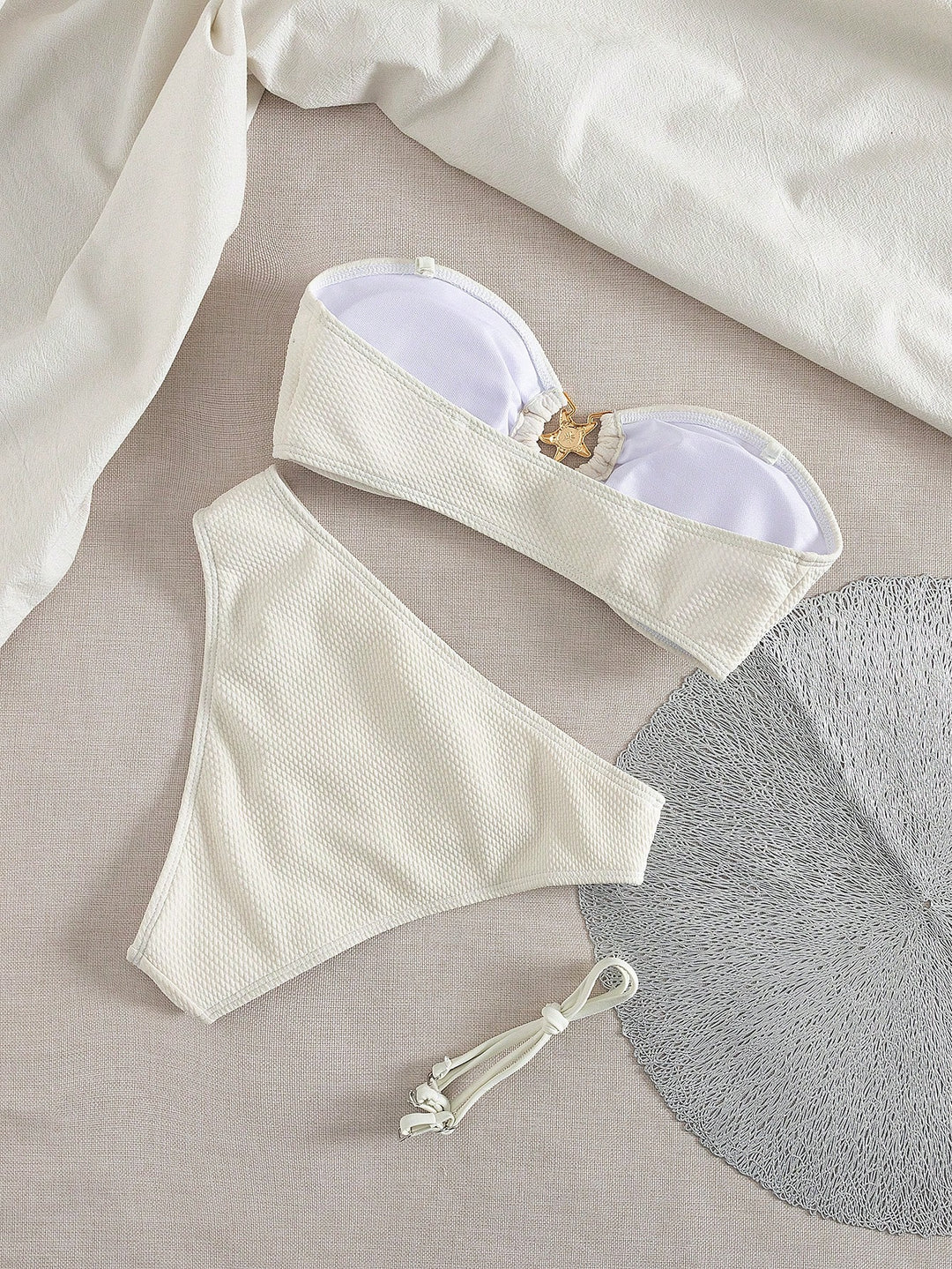 SHEIN bikini szett, bézs