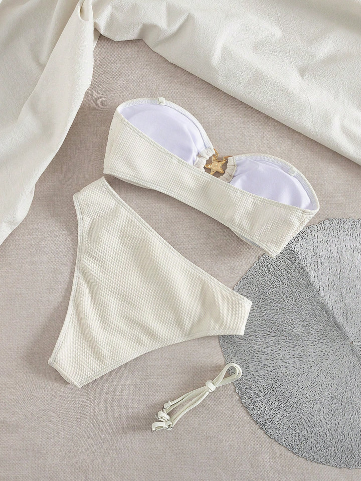 SHEIN bikini szett, bézs