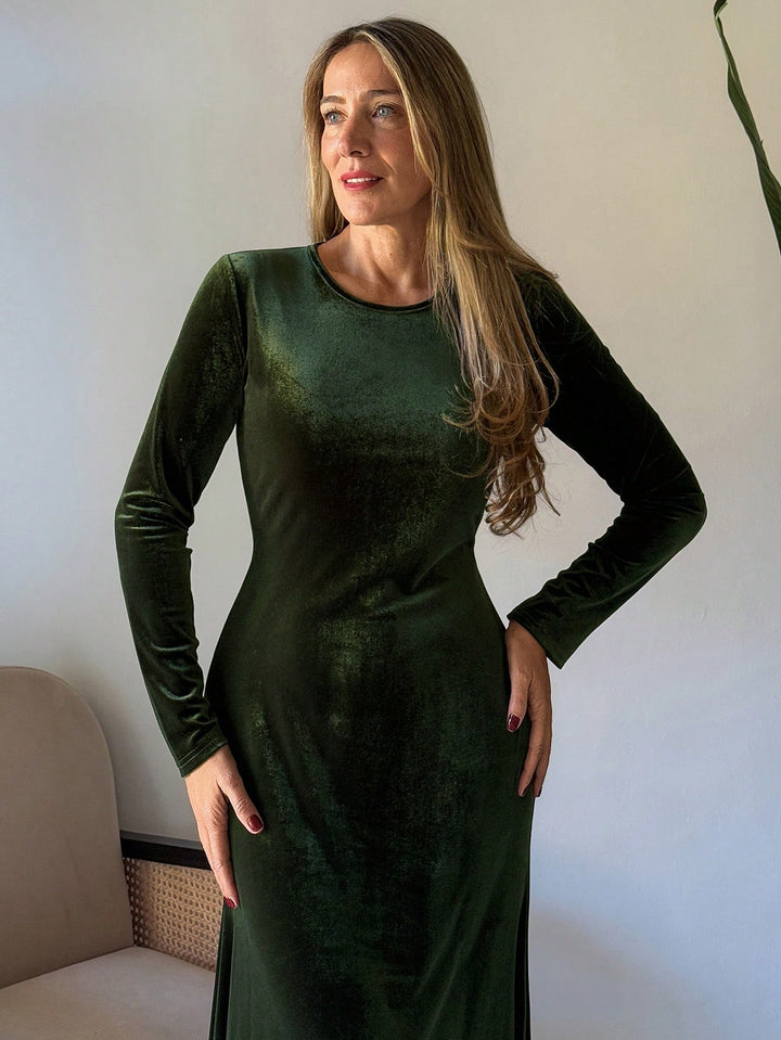 Rochie maxi SHEIN, verde